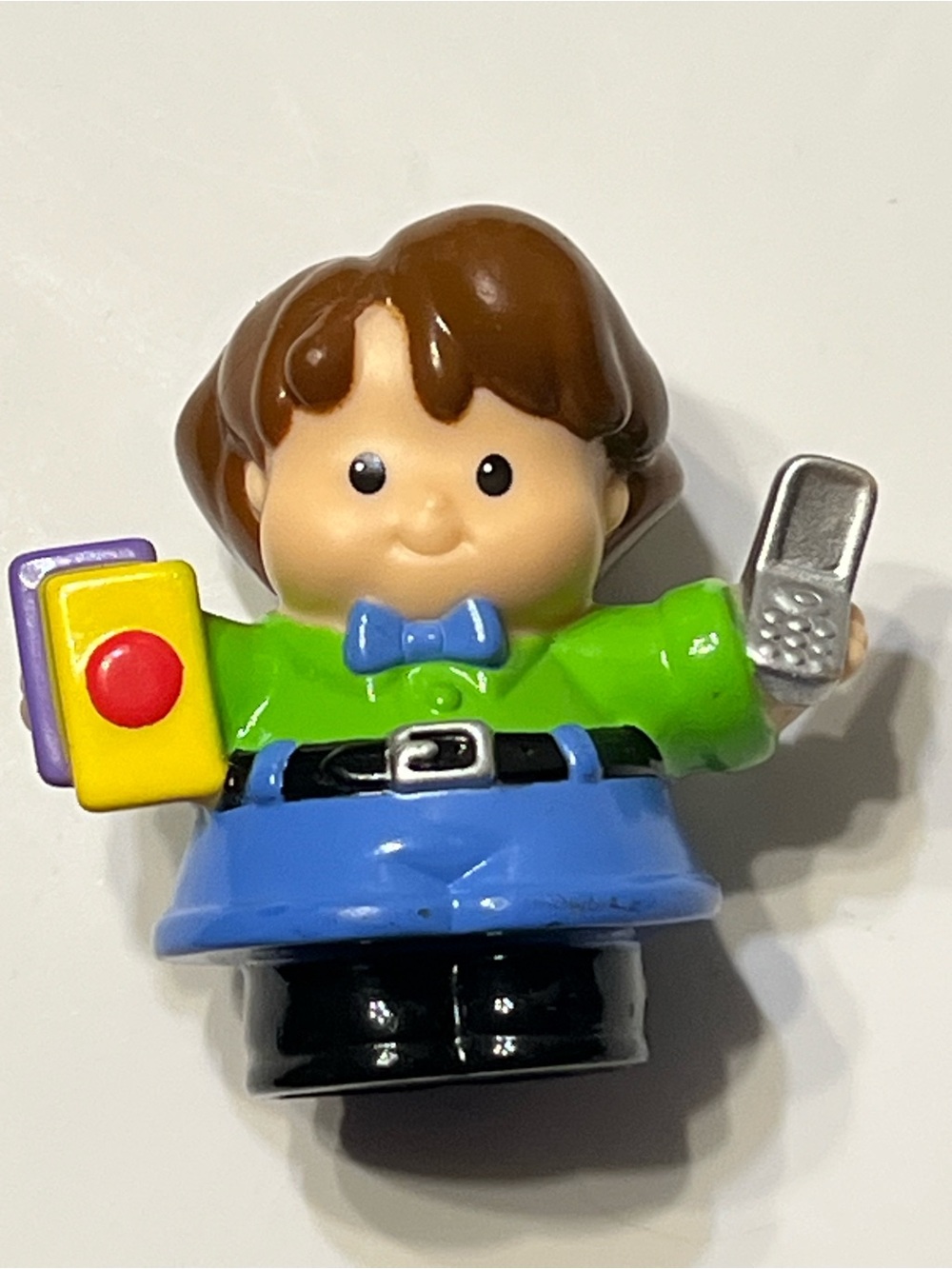 Little People Dad Replacement Figure Holding Cellphone